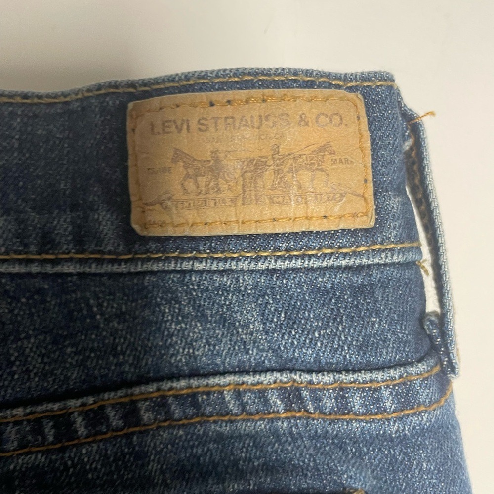 Levi's 515 Bootcut Blue Denim Jeans Women's 8 Long - Picture 6 of 10